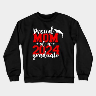 Proud Aunt Of A 2024 Graduate For Family Graduation Crewneck Sweatshirt